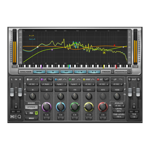 Waves H-EQ plugin interface