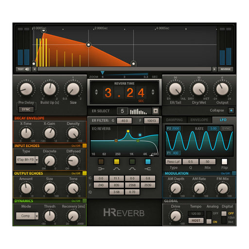 Waves H-Reverb plugin interface
