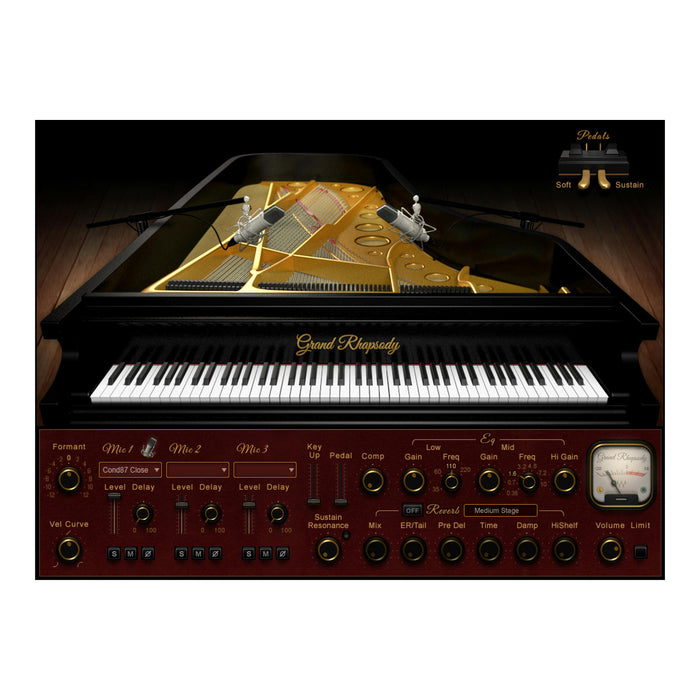 Waves Grand Rhapsody Piano instrument interface