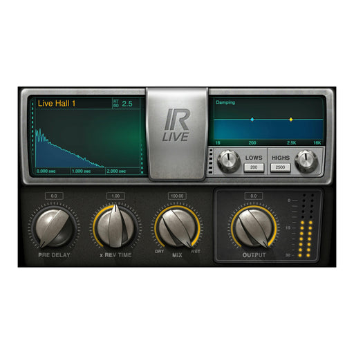 Waves IR-Live Convolution Reverb plugin interface