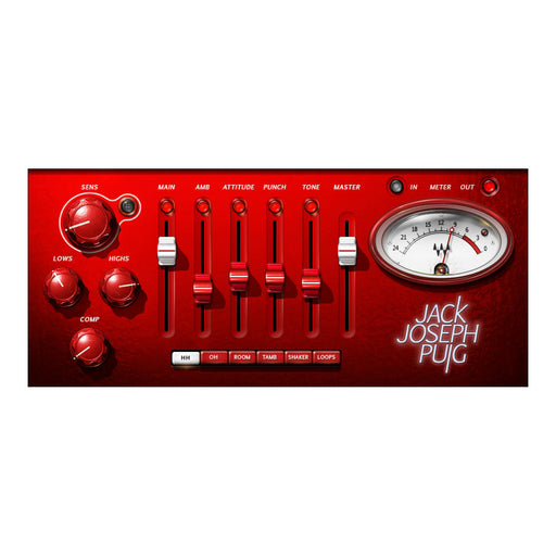 Waves JJP Cymbals and Percussion plugin interface
