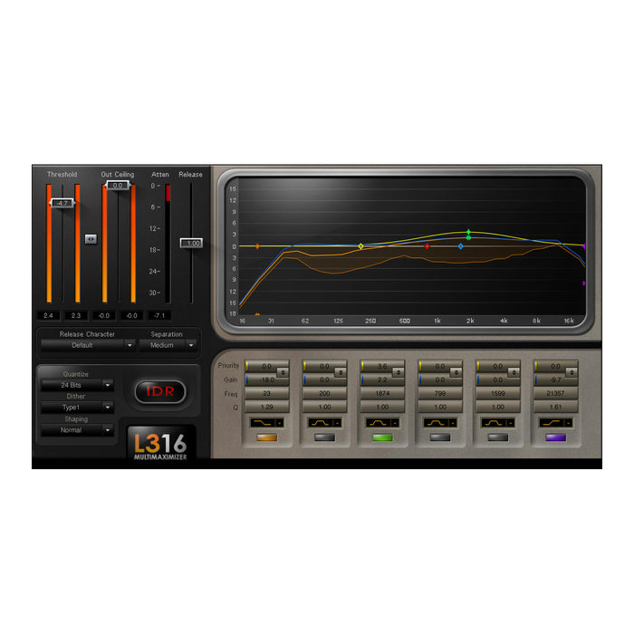 Waves L3-16 Multimaximizer plugin interface