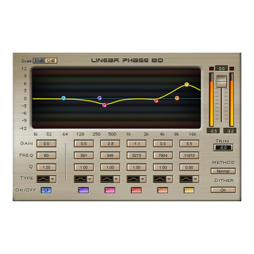 Waves Linear Phase EQ plugin interface