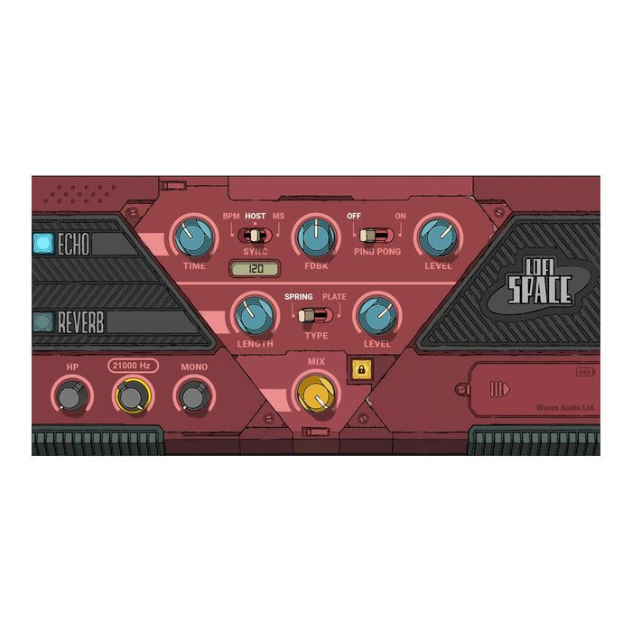 Waves Lofi Space plugin interface