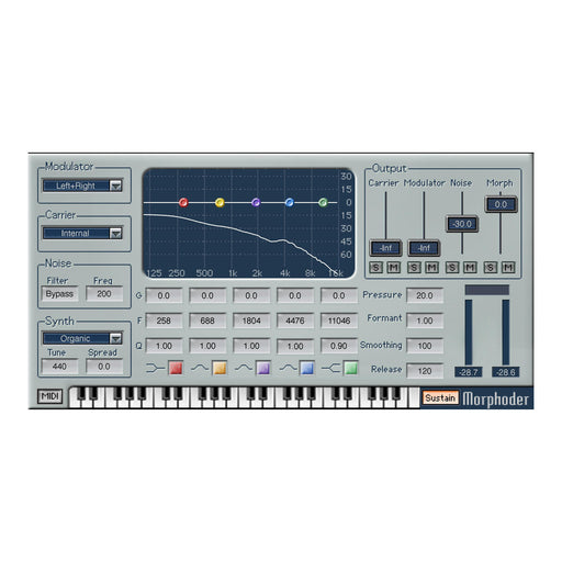 Waves Morphoder plugin interface