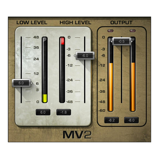 Waves MV2 plugin interface
