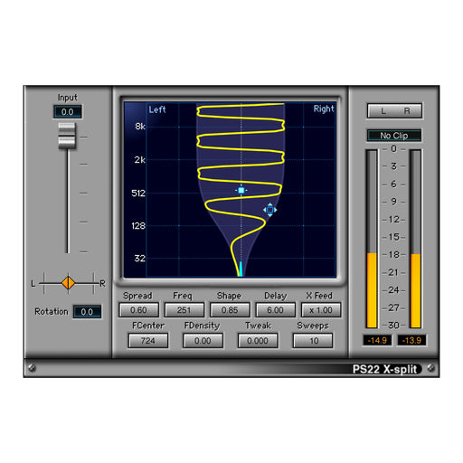 Waves PS22 Stereo Maker plugin interface