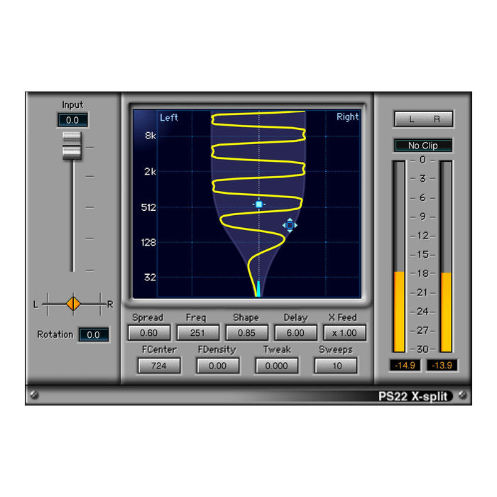 Waves PS22 Stereo Maker plugin interface