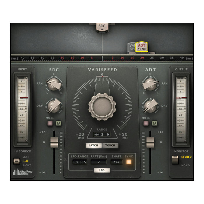 Waves Abbey Road Reel ADT plugin interface
