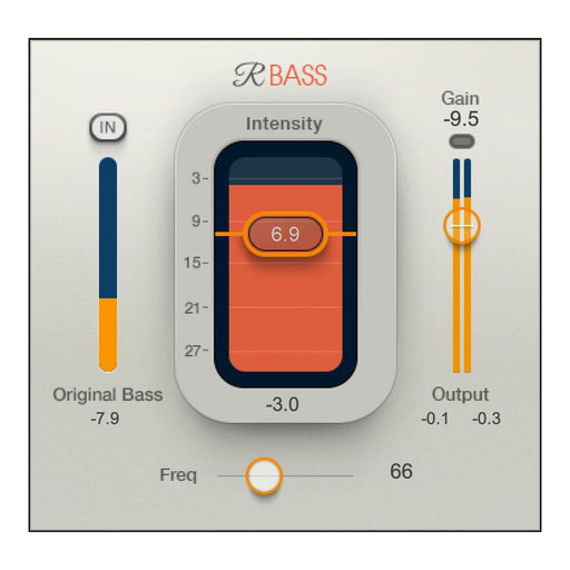 Waves Renaissance Bass plugin interface