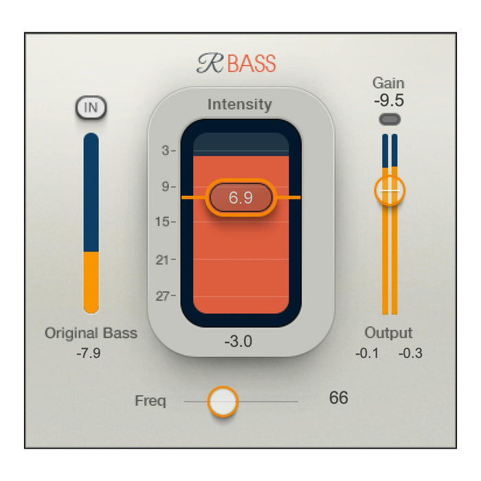 Waves Renaissance Bass plugin interface