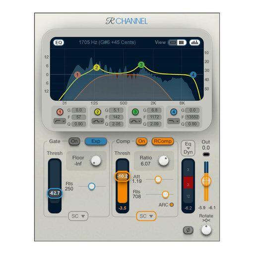 Waves Renaissance Channel plugin interface