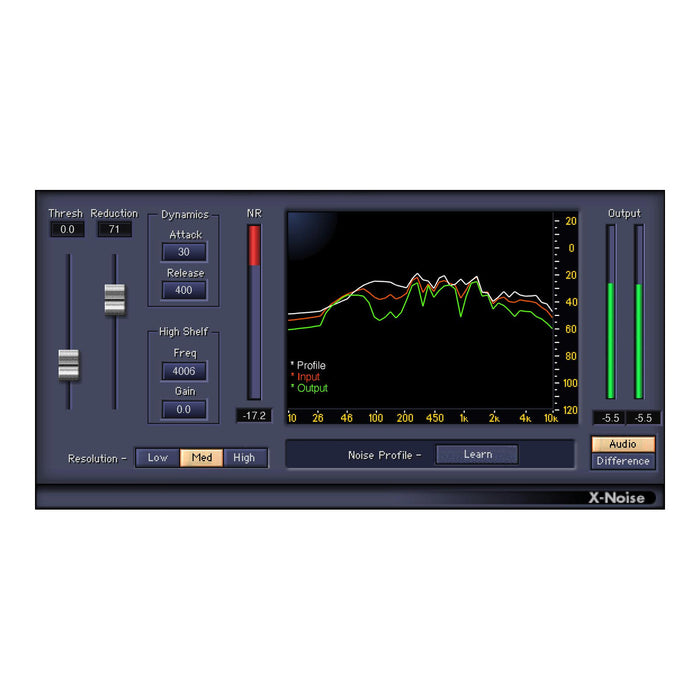 Waves X-Noise plugin interface