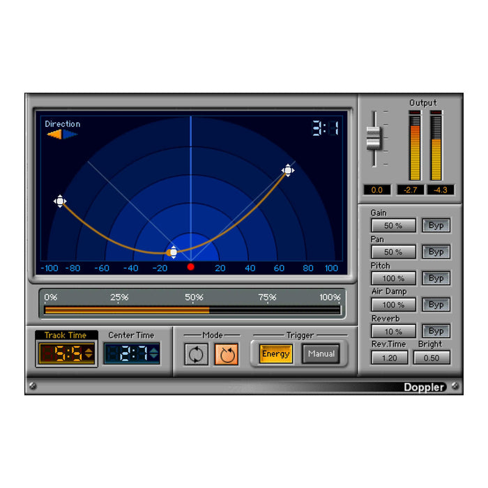 Waves Doppler plugin interface