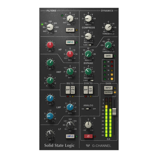 Waves SSL G-Channel plugin interface
