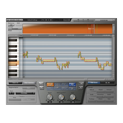 Waves Tune LT plugin interface