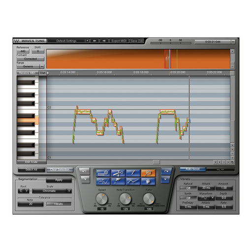 Waves Tune plugin interface