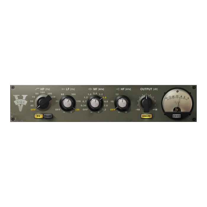 Waves V-EQ3 plugin interface