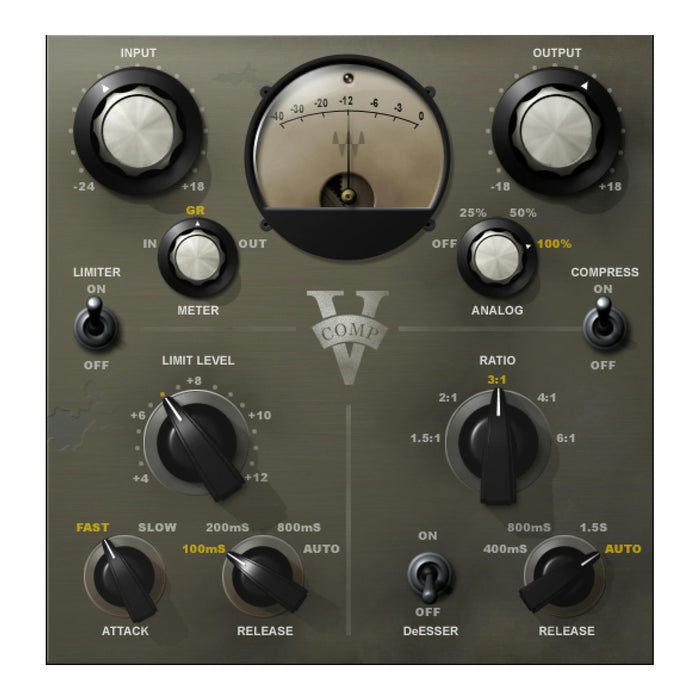 Waves V-Comp plugin interface
