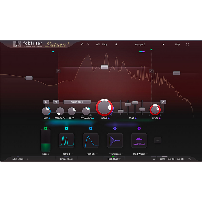 FabFilter Saturn 2 - Powerful Multiband Distortion Plug-in
