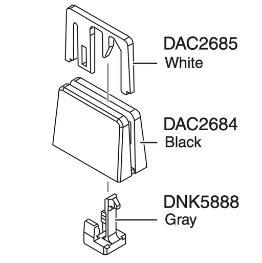 Pioneer DJ P-Lock Fader Knob - Type A - For DJM DDJ XDJ Models (DAC3539+DAC2685+DNK5888)