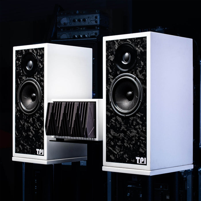 TPI HF1 Standmount Reference Aerospace Composite Loudspeaker. Matched Pair (Including Stands)