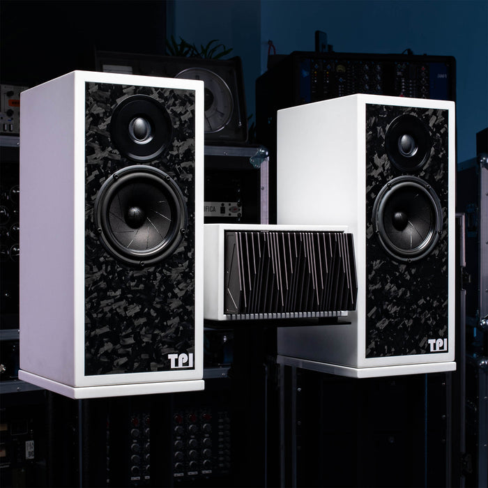 TPI HF1 Standmount Reference Aerospace Composite Loudspeaker. Matched Pair (Including Stands)
