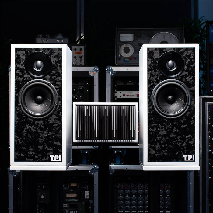 TPI HF1 Standmount Reference Aerospace Composite Loudspeaker. Matched Pair (Including Stands)