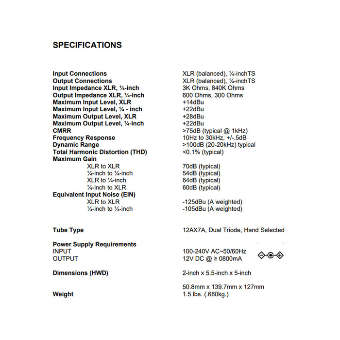 ART Tube MP Studio V3 - Tube Preamp with V3 Presets