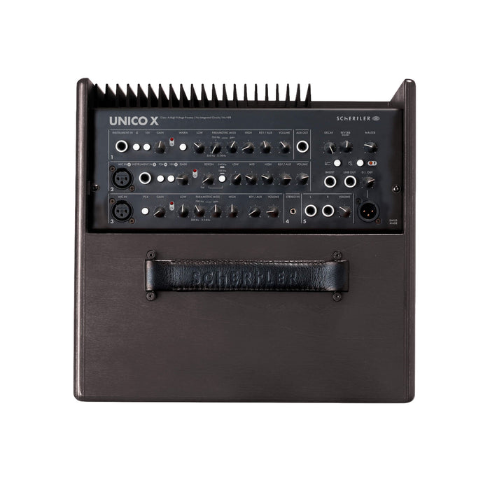 Schertler UNICO-X - 5-Channel 280W Acoustic Amplifier (Wood Finish)