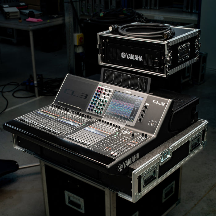 Yamaha CL3 Digital Mixer DANTE Inc. Meterbridge, PW800 PSU and Flightcase - Used