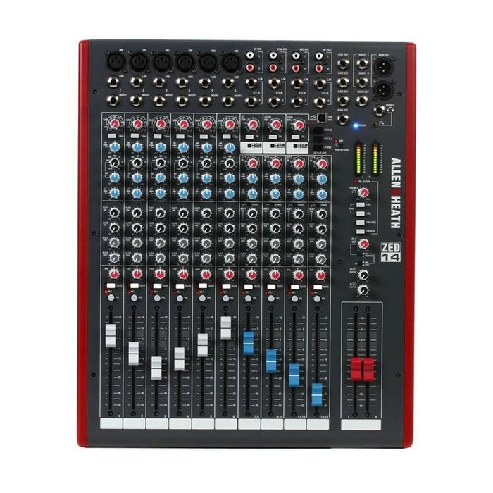 Allen & Heath ZED14 Mixer - 6x Mono, 4x Stereo, USB