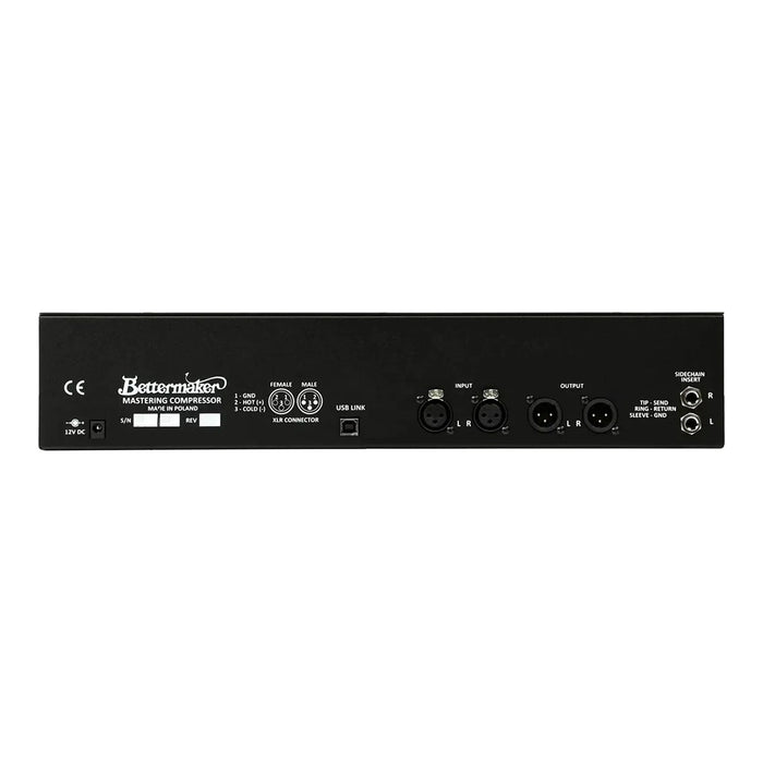 Bettermaker Mastering Compressor - rear panel