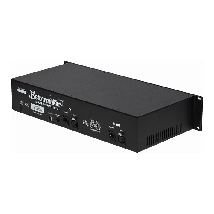 Bettermaker Mastering Limiter 2.0 - rear panel, angled