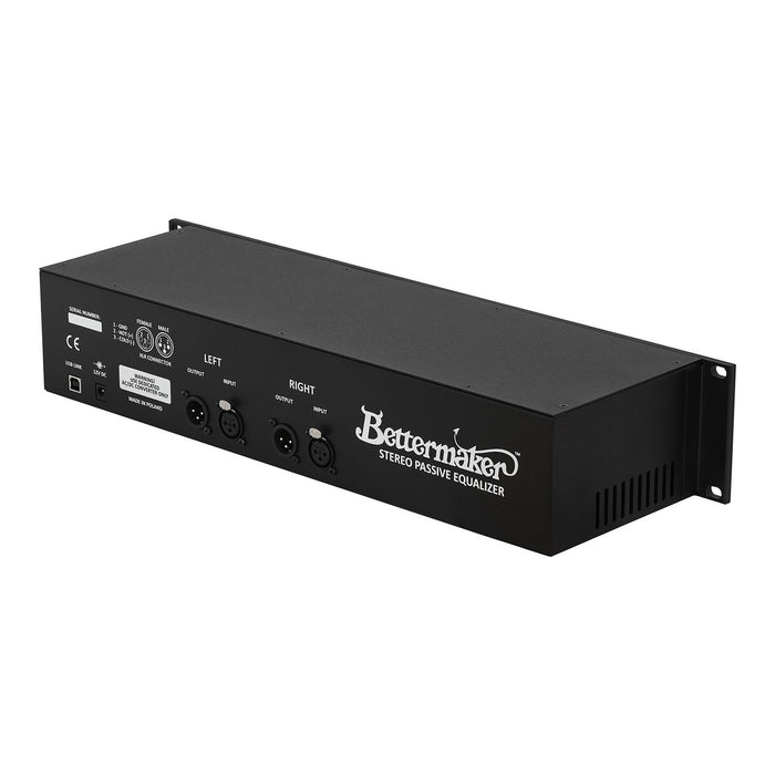 Bettermaker Stereo Passive Equalizer (SPE) - rear panel, angled