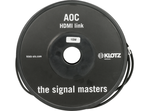 Klotz - FOAUH015 - HDMI 2.1 aoc Link - active optical cable HDMI-A / 4k / 8k ready 15m