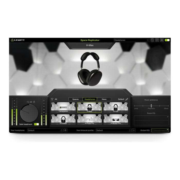 LEWITT Space Replicator Headphone Mixing Plugin