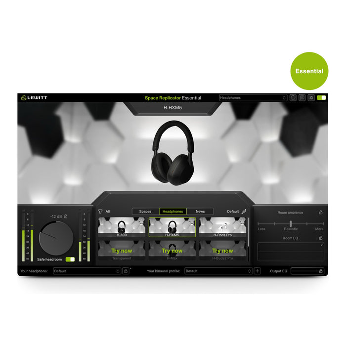 LEWITT Space Replicator Essential Headphone Mixing Plugin