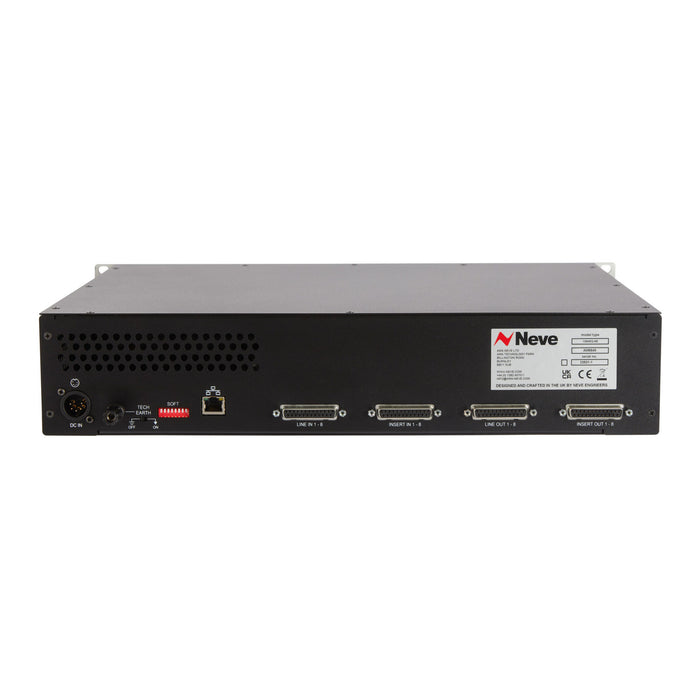 Neve Elements 1084 EQ rear panel with 25-way D-sub and Ethernet connections