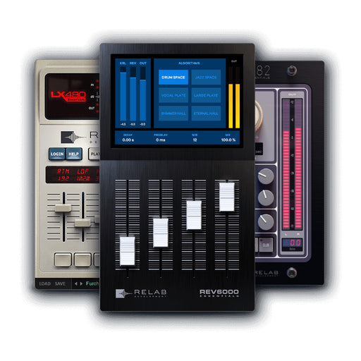 Relab Essentials Reverb bundle plug-in interfaces