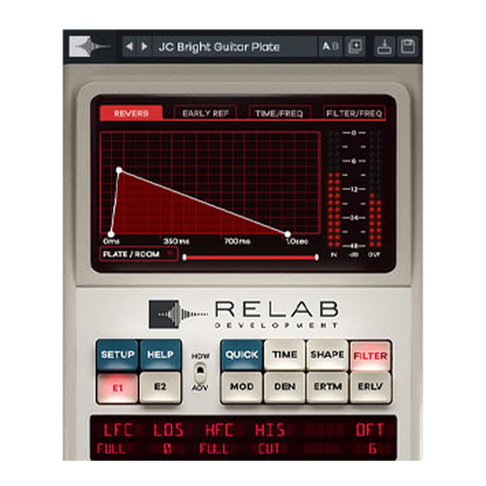 Relab LX480 Dual-Engine Reverb V4 plug-in box artwork