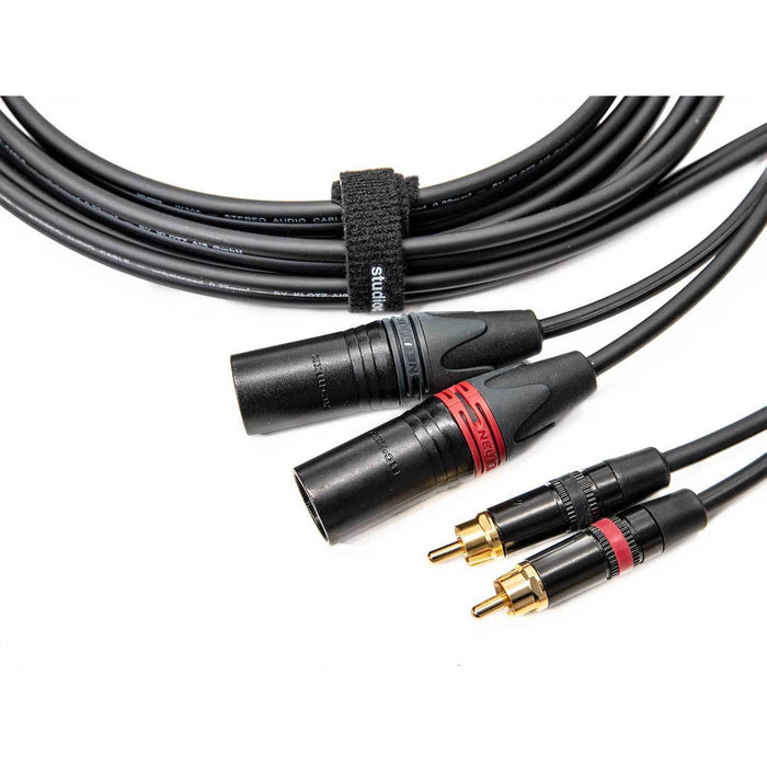Klotz & Neutrik Dual Phono/RCA to Dual Male XLR Cable