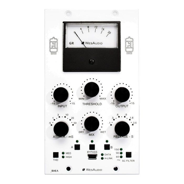 Wes Audio _Rhea 500-series vari-mu tube compressor, front panel