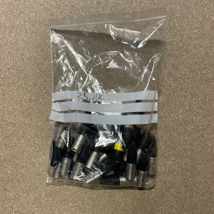 25x Used Neutrik Male XLR Connectors