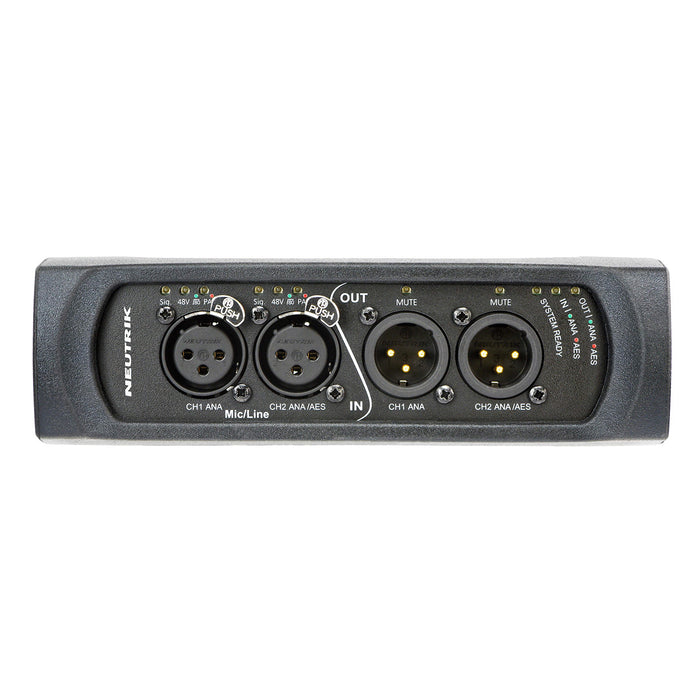 Neutrik NA2-IO-DPRO 2in/2out Mic/Line/AES Dante Audio Interface