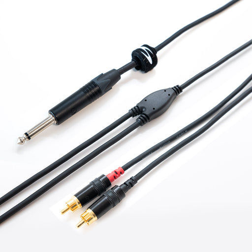 Dual RCA/Phono Cable to Single Mono Sum Jack - 3m