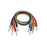 Stereo (balanced) Patch Cables 30cm - Pack of 6 - Various Colours