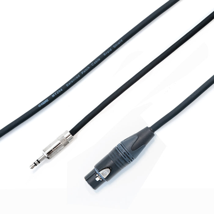 Klotz & Neutrik 3.5mm Stereo Mini Jack to Female XLR Mono Sum Cable