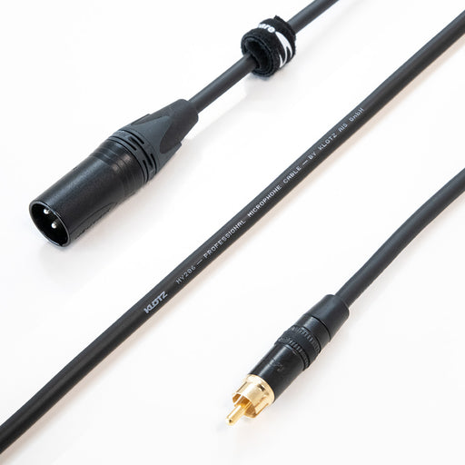 Klotz & Neutrik Single Male XLR to RCA phono cable 1m