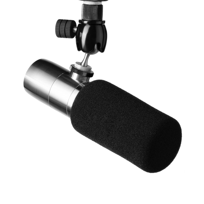 Earthworks ETHOS XLR Stainless - Broadcasting Microphone - Free K&M 23110 Desktop Stand